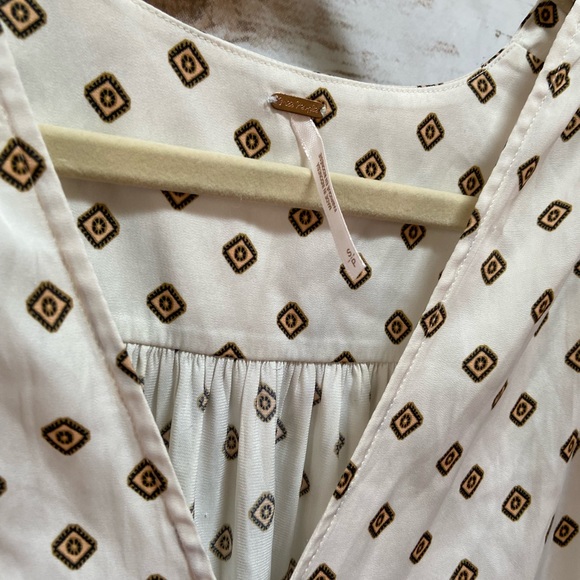 Free people white blouse size small - Picture 4 of 4